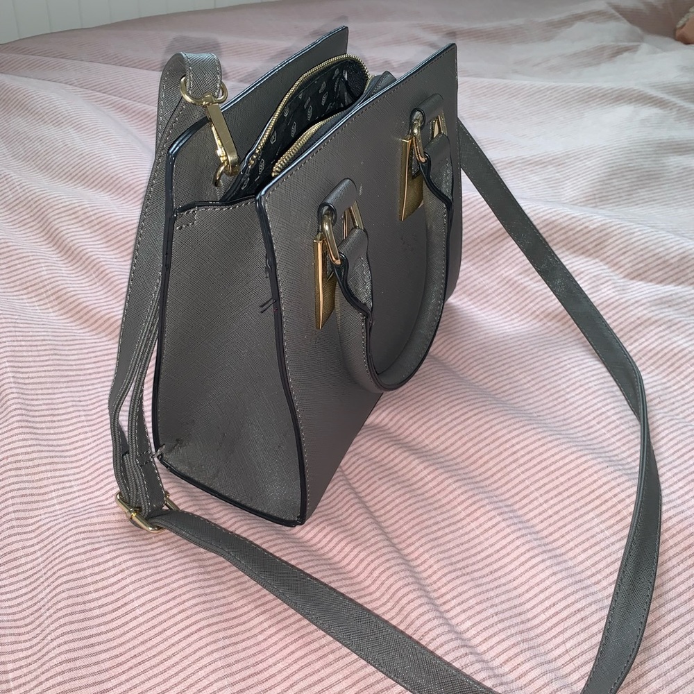Grey Crossbody Purse